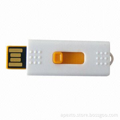 Slip USB Flash Drive with 16GB Storage Capacity, Supports Password Protection and Bootable Function